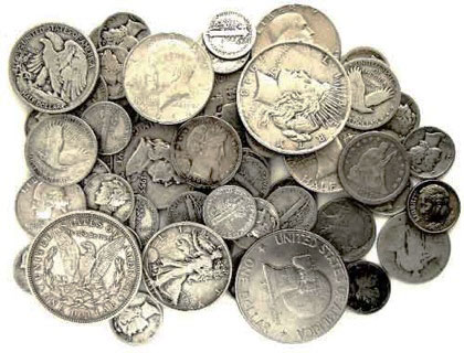 Various Junk Silver Pieces